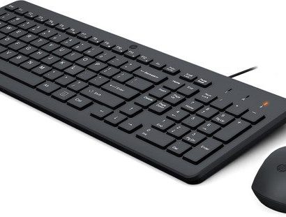 HP 100 Wired Mouse and Keyboard Maroc