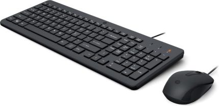 HP 100 Wired Mouse and Keyboard Maroc