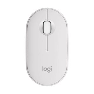 Logitech Pebble Mouse 2 M350s - TONAL WHITE - BT - N/A - EMEA-808 - DONGLELESS