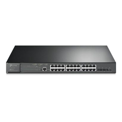 Switch administrable TP-Link TL-SG3428XMP JetStream 24 ports PoE+ Gigabit et 4 ports 10GE SFP+ L2+ Maroc