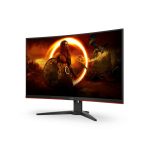 AOC Ecran Gaming Incurvé C32G2Z - 31,5" FHD (C32G2ZE/BK) - vue 2