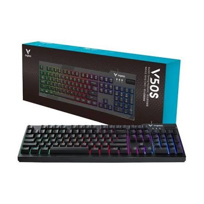 Clavier gaming filaire rétroéclairé Rapoo V50S - 19 touches anti-ghosting, AZERTY français