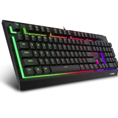 Clavier gaming filaire rétroéclairé Rapoo V50S - 19 touches anti-ghosting, AZERTY français
